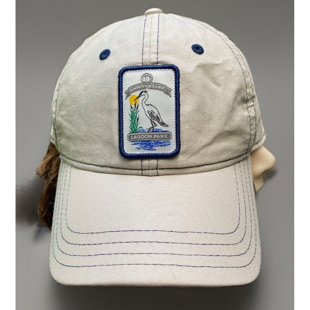 Lagoon Park Golf 40th Anniversary Hat Cap Mens  Adjustable Strap Beige Alabama